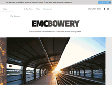 Tablet Screenshot of emcbowery.com